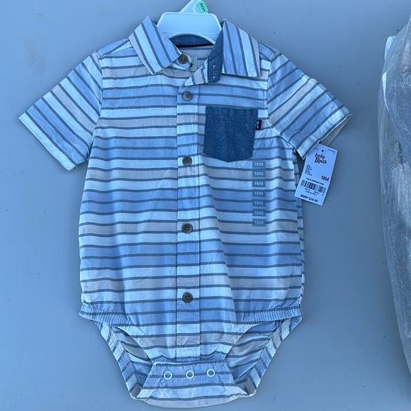 18M,24M Boys Onsie Button-Up